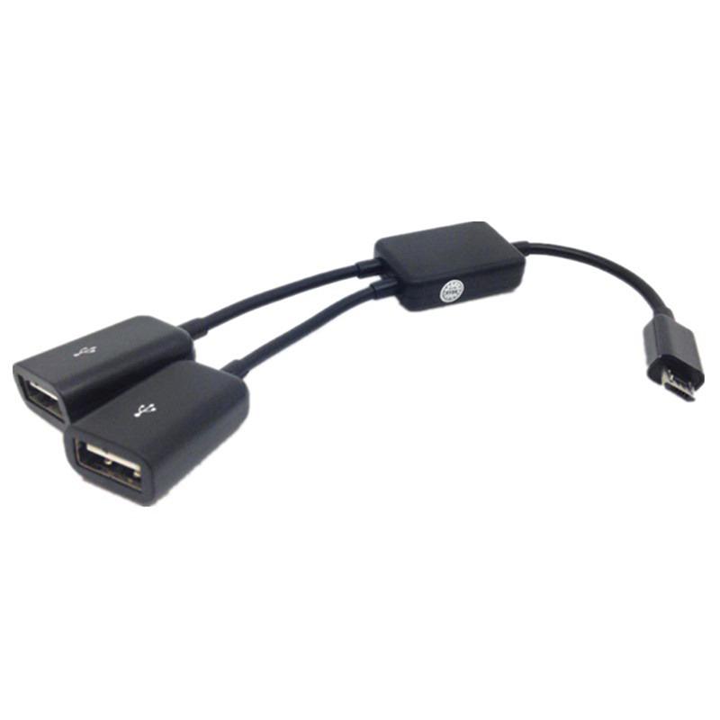 Двойной Micro Usb Otg Hub Host адаптер кабель для планшетного ПК и смартфона