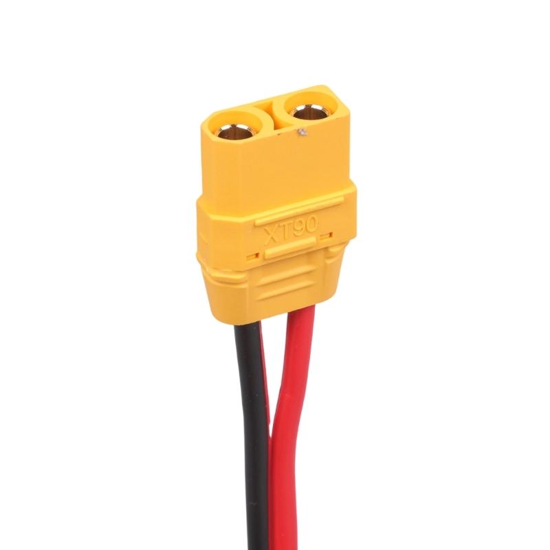 Прочный кабель 14AWG XT90 (гнездо) на автомобильные штекеры-преобразователи, 12В-24В, 15А, для портативных электростанций, шнур питания