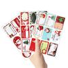 90pcs/10sheets Christmas Stickers Gift Box Wrapping Decoration Paper Label Sticker Name Tag 2024 Merry Christmas Decor New Year
