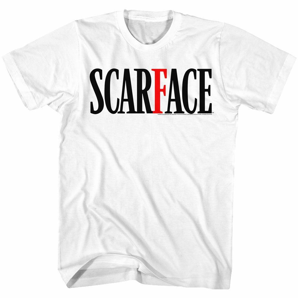 Scarface Logo White Adult T-Shirt Mens Womens Tees Top