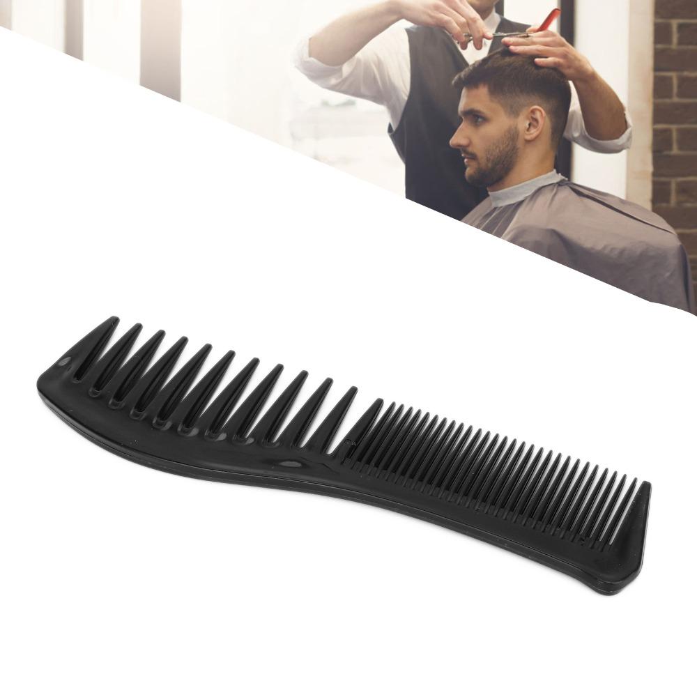 4PCS Double Sided Detangling Hair Comb Black Fine Tooth Hairdressing Tool For Wet Curly Hair