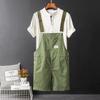 Мужской комбинезон Y2K Bib Shorts Casual Summer Briges Khaki Black Green