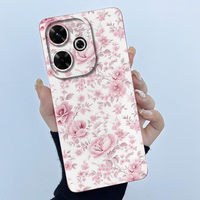Case For Xiaomi Poco M6 4G Redmi 13 4G 13 5G Cute Panda Sweet Girls Cats Silicone Soft Back Cover Bumper Slim Protective Casing