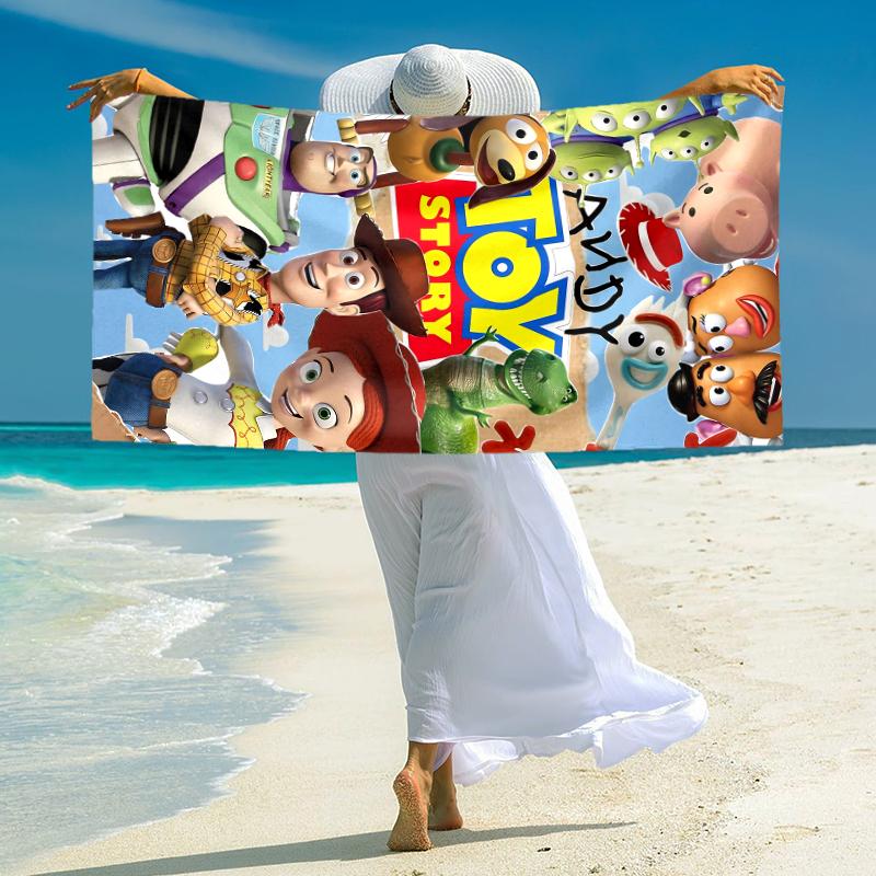 Toy Story Characters Collage Towel Large Quick-Drying Microfiber soft S-Square Pants-s Beach Towel for Travel Fitness Bathing Camping. 0730s83