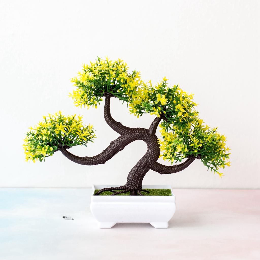 1 шт. искусственные пластиковые растения бонсай маленькое дерево горшок цветочный сад в горшке искусственная композиция из растений украшения для комнаты дома украшение стола