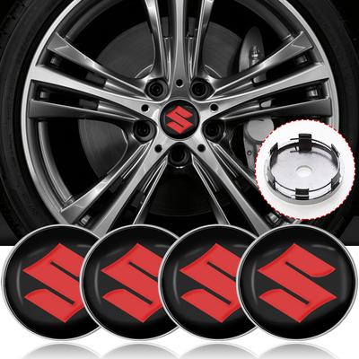 4 шт. 60 мм Колпачки ступицы колеса автомобиля, колпачки центра ступицы, пылезащитные крышки обода, эмблемы для Swift Samurai Sport Jimny Grand Vitara Alto GW250 Splash Swace