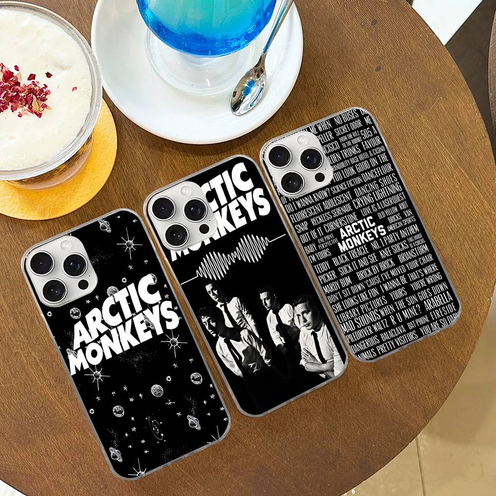 Чехол для телефона A-Arctic Monkeys Band Для iPhone 17 16e 16 15 14 13 12 11 Mini Air Pro Max X XR 7 8 Plus Прозрачный Мягкий Задний Чехол