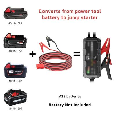 Аварийный стартер для автомобиля со светодиодным дисплеем, Jump Pack, простой в использовании для безопасного и эффективного запуска автомобиля и зарядки мобильных устройств