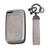 KUNIO Relay Attack Prevention Key Smart PU Leather and Zinc Compatible with Toyota Prius 30 Prius Toyota Subaru Elephant Gray Toyota-Specific Case,