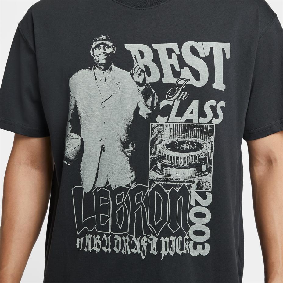 Nike FW25 Пуловер с круглым вырезом LeBron Best In Class Простая футболка с коротким рукавом Мужские топы IH8543-045