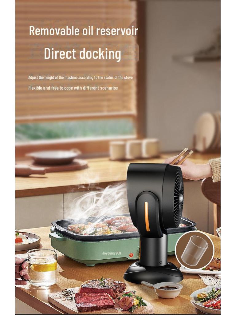 Desktop Range Hood with Deodorizing Air Filter - Smoke Extractor for Barbecue & Hot Pot, Convenient Smoke Exhaust Machine