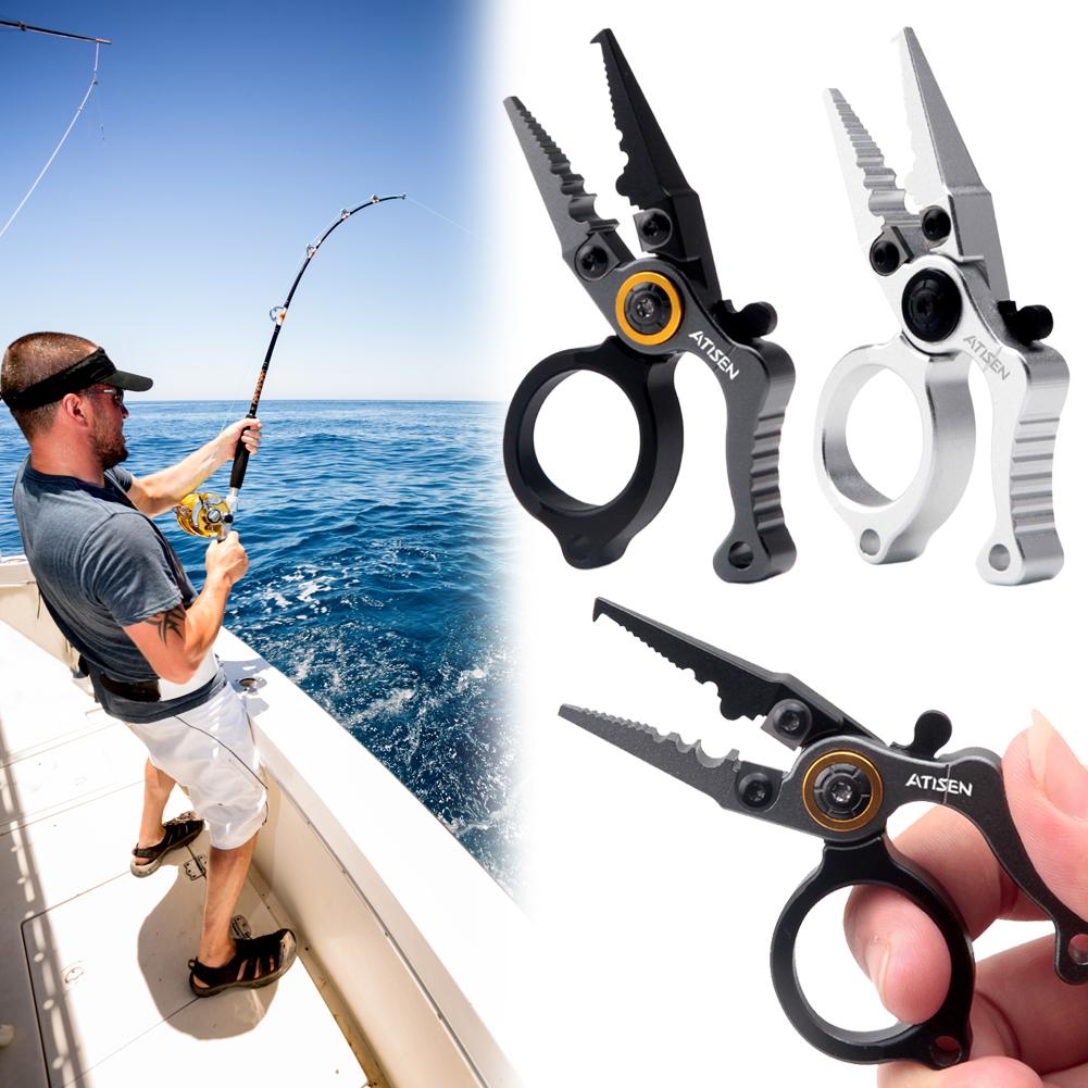 Алюминиевые Рыболовные Плоскогубцы Рыболовные Щипцы Экстрактор Крючков Зажимная Мини-Плоскогубцы для Приманок Рыболовный Мультитул Кусачки для Лески Рыболовные Аксессуары