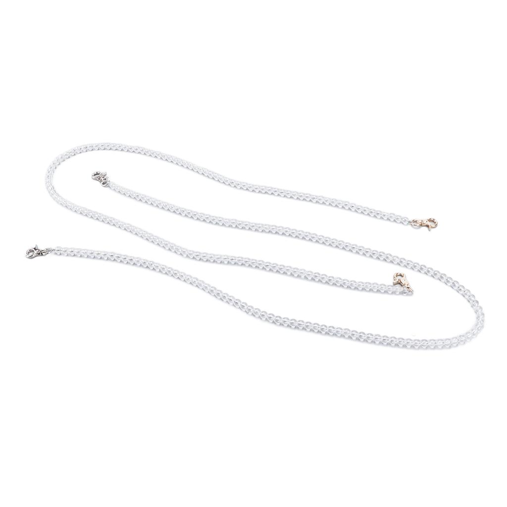 Beads String Decoration 8mm DIY Acrylic Transparent Bright Straight Hole Curtain Wedding