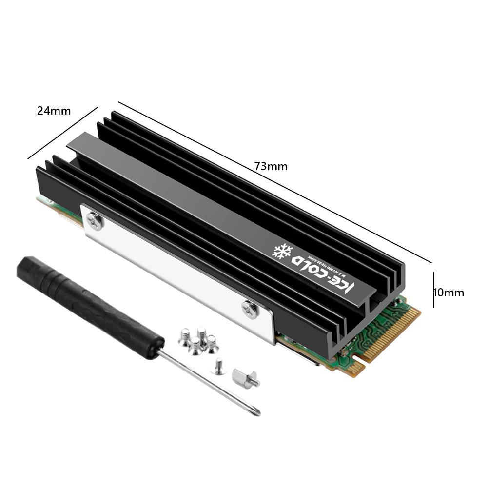 Радиатор для SSD M.2 NGFF NVME 2280 с силиконовой термопрокладкой Радиатор-охладитель для твердотельного накопителя SSD Радиатор-теплоотвод для SSD для PS5