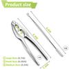 Stainless Steel Crab Leg Tools, including Lobster Cracker and Forks, Heavy Duty Shellfish Nut Cracker Set, Seafood Tools for King Crab Legs Shellfish