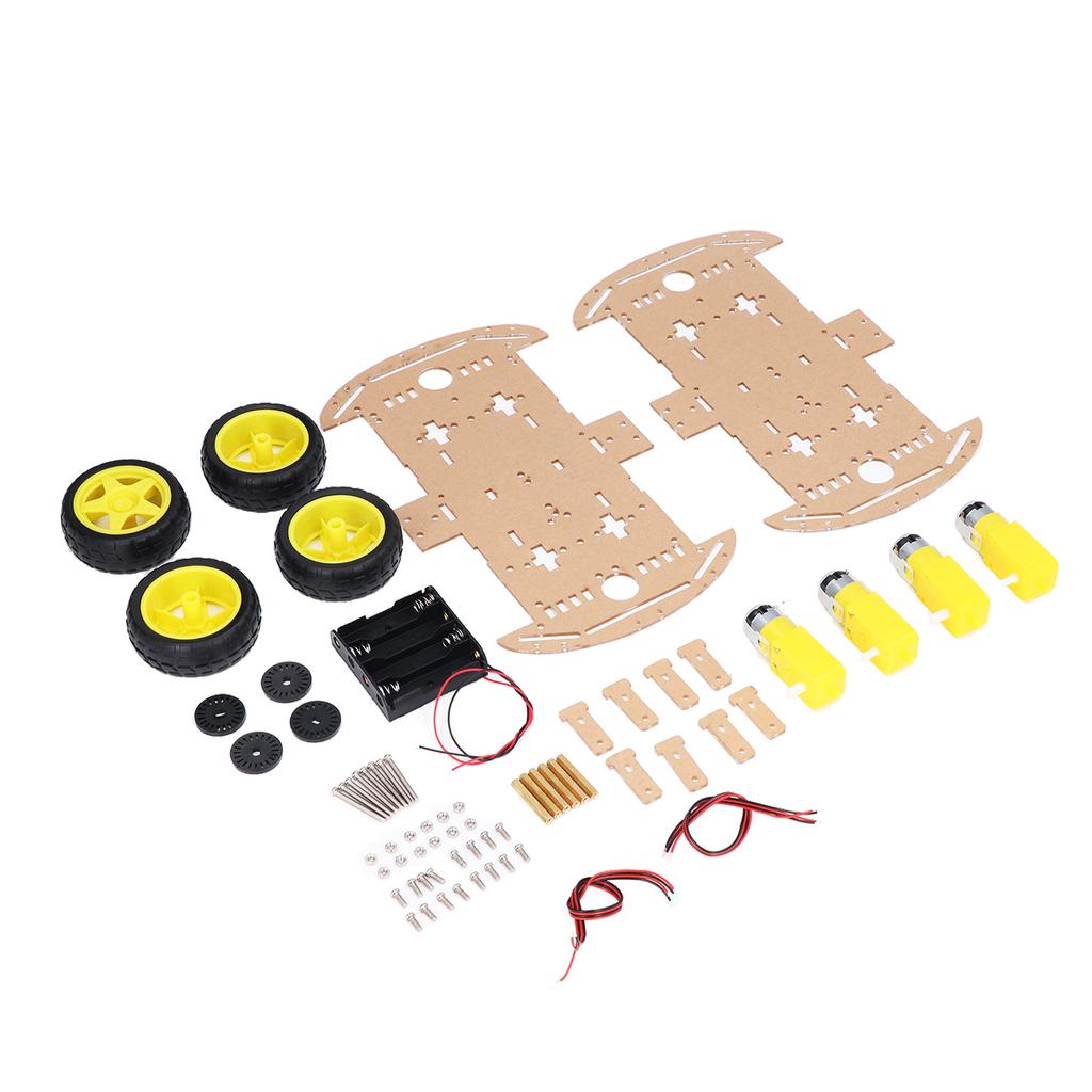 Smart Car Chassis Driving Wheel Motor Screw Nut Accessory Set Kit for DIY Replacement