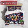 3pcs Duvet Cover Set (1*Duvet Cover + 2*Pillowcase, Without Core), Custom Name Club Deportivo Guadalajara Pattern Bedding Set, Home Bedroom Decor Gift
