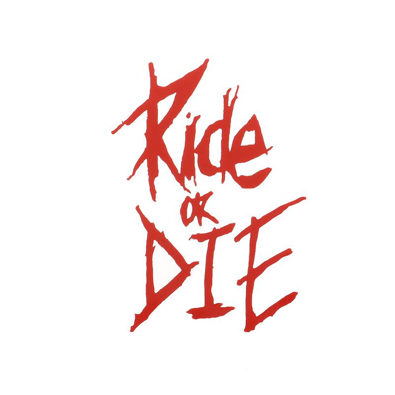 1pc Bike Frame Sticker Ride Or Die Top Tube Sticker Decorative Bicycle Decals Frame Stickers Bike Stickers Bike Decal