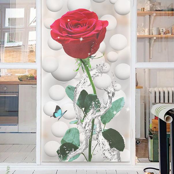 Наклейки на стекло для ванной комнаты, полупрозрачная непрозрачная антипрозрачная затемняющая стеклянная пленка для балконного окна, матовая противоскользящая пленка