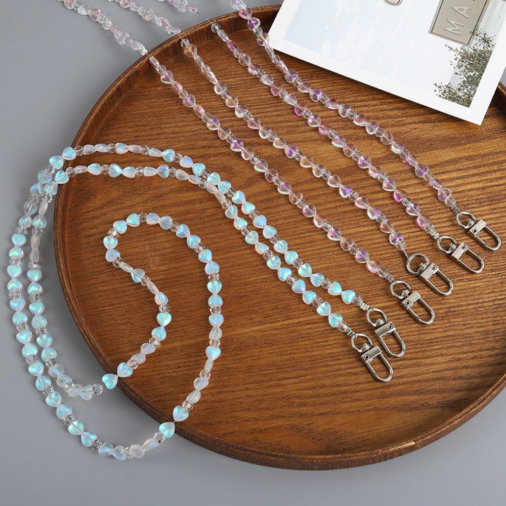 Ремешок-кроссбоди для мобильного телефона против потери, ремешки для телефона на шею в виде сердечек, аксессуары для чехла телефона