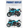 1/12 Yamaha YZF-R1M Alloy Racing Motorcycle Model Diecast Street Sports Motorcycle Model Simulation Sound and Light Детские игрушки Подарок