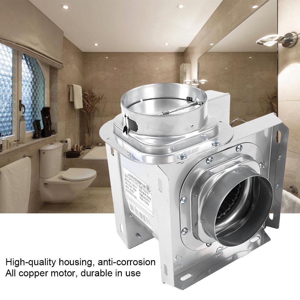 250m H Air Volume 4in Duct Pipe Exhaust Fan Concealed Silent Ventilating Fan for Hotel 220V