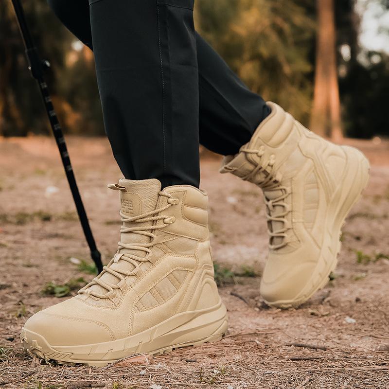 Новые дышащие тактические ботинки большого размера, специальные износостойкие тренировочные боевые ботинки для походов на открытом воздухе, военные ботинки с высоким голенищем