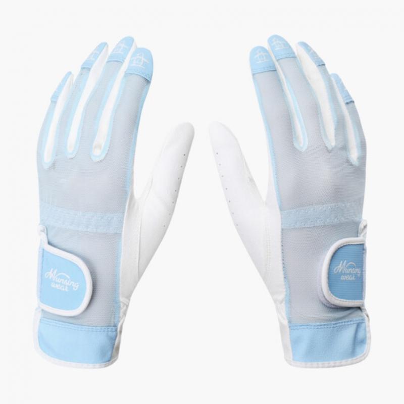 Munsingwear Женские сетчатые перчатки Светло-голубые Mr122lgl31