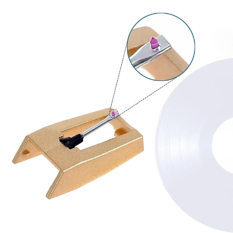 Щетка для чистки иглы проигрывателя с алмазным наконечником, деталь фонографа, замена иглы, пластиковая текстура для проигрывателей