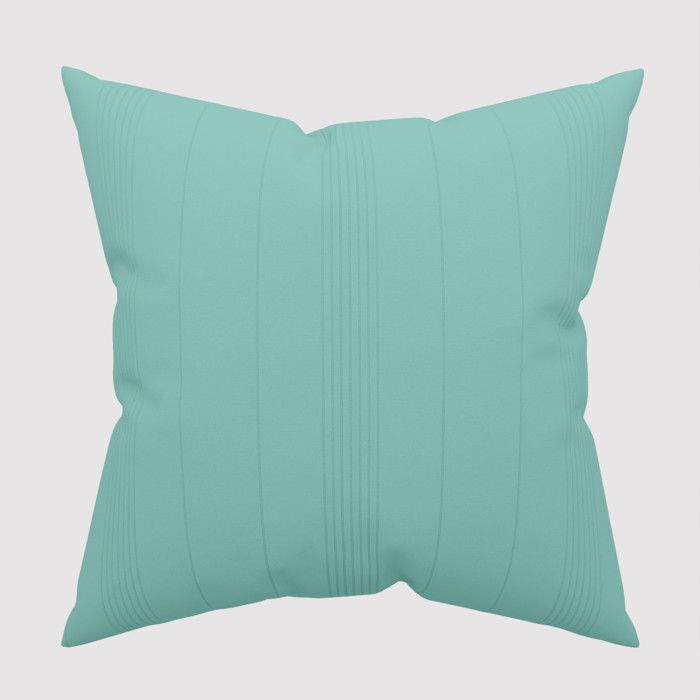 Cushion Cover 60x60 Cm ADELE Lagoon Blue, by Soleil d'Ocre