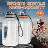 2000ml Tritan Sport Kettle Large GYM Bottle BPA Free 1 Gallon Outdoor Travel Cycling Leakproof Water Bottle Cup 1.5 2 Liter