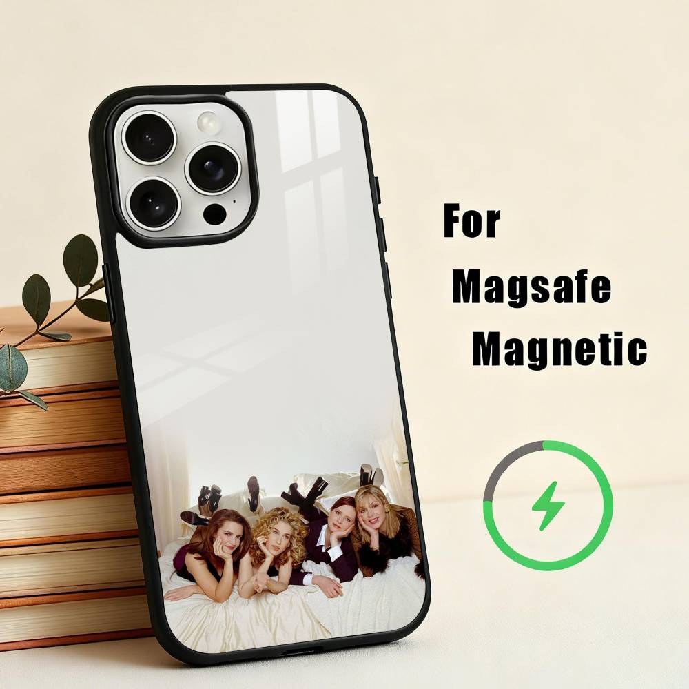 S-Sex and the City  Phone Case For iPhone17,16,15,14,13,12,11 Plus,For Magnetic Wireless Charge Cover