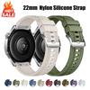 Strap for HUAWEI WATCH GT 5 4 46mm Watch 4 5 Pro GT 3 2 Pro 46 Mm 22mm Nylon Composite Silicone Sports Bracelet