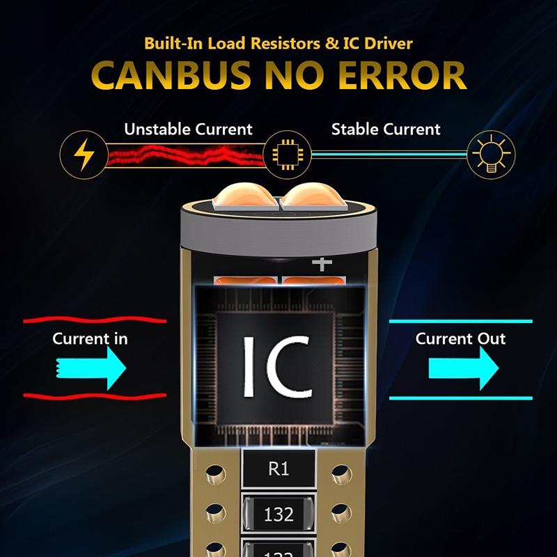 T10 Led W5W Led Canbus Автомобильный салонный свет 194 501 6 Smd 3030 Светодиодные лампы для приборов Лампочка клиновидная