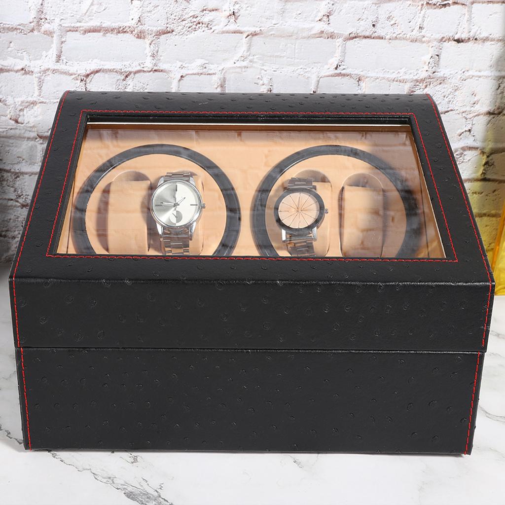 4+6 Автоматический заводной ящик для часов Дисплей Ящик для хранения наручных часов Механические часы