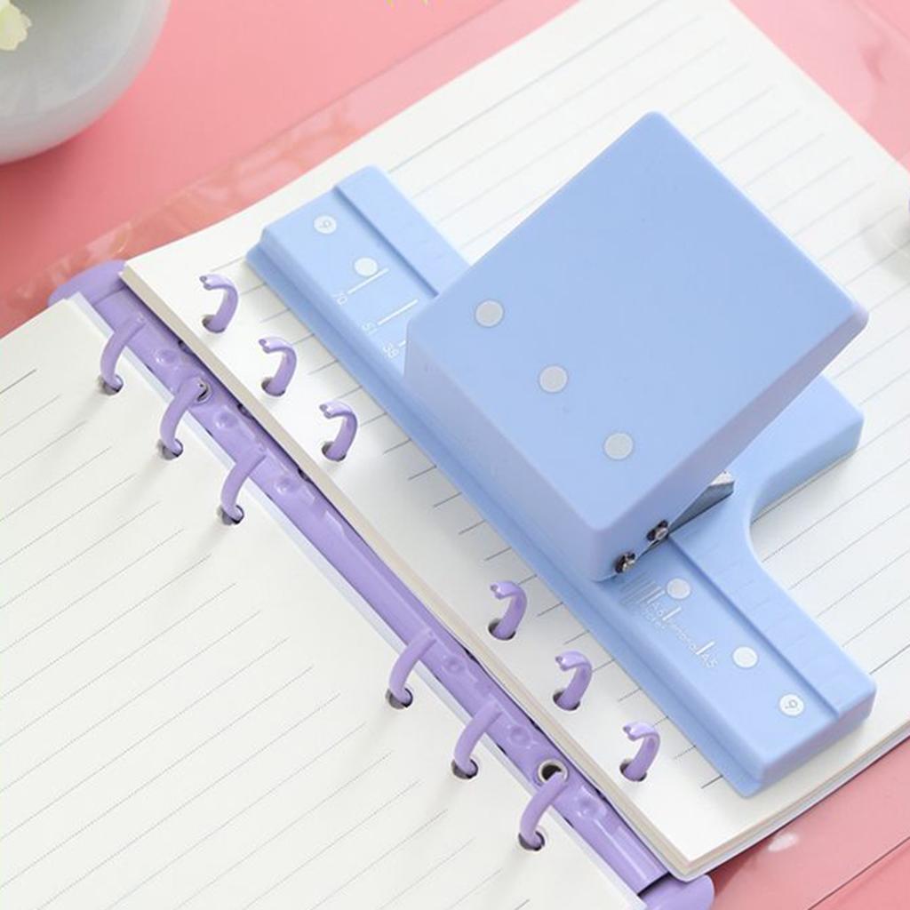 3-Hole 5-Hole Adjustable Paper Punch Tool Efficient Drilling For Office School Home Use
