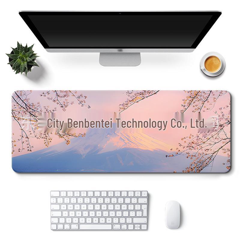 Очень большой коврик для стола с милым дизайном для девочки - Нескользящий коврик для мыши в стиле пейзажа