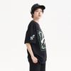 MLB SS23 New York Yankees Vintage Floral Print Cool Dry Trendy Short Sleeve T-Shirt Unisex Tops Black 3ATSI0133-50BKS