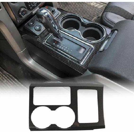 Gear Shift Panel Trim Decor Cover For Ford F150 Raptor 2009-2014 Carbon Fiber