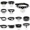 Goth Punk Spike Rivet Choker Collar For Women Steampunk Pentagram Necklace Emo Neck Strap Cosplay Chocker Gothic Accessories
