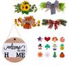 Home Welcome Door Sign With Magnetic Wooden Decor For Diy Festive Decoration