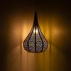 'Moroccan Flame' Iron Wall Hanging Light for Living Room | Hand-Etched Ceiling Hanging Lights for Balcony Pendant Light