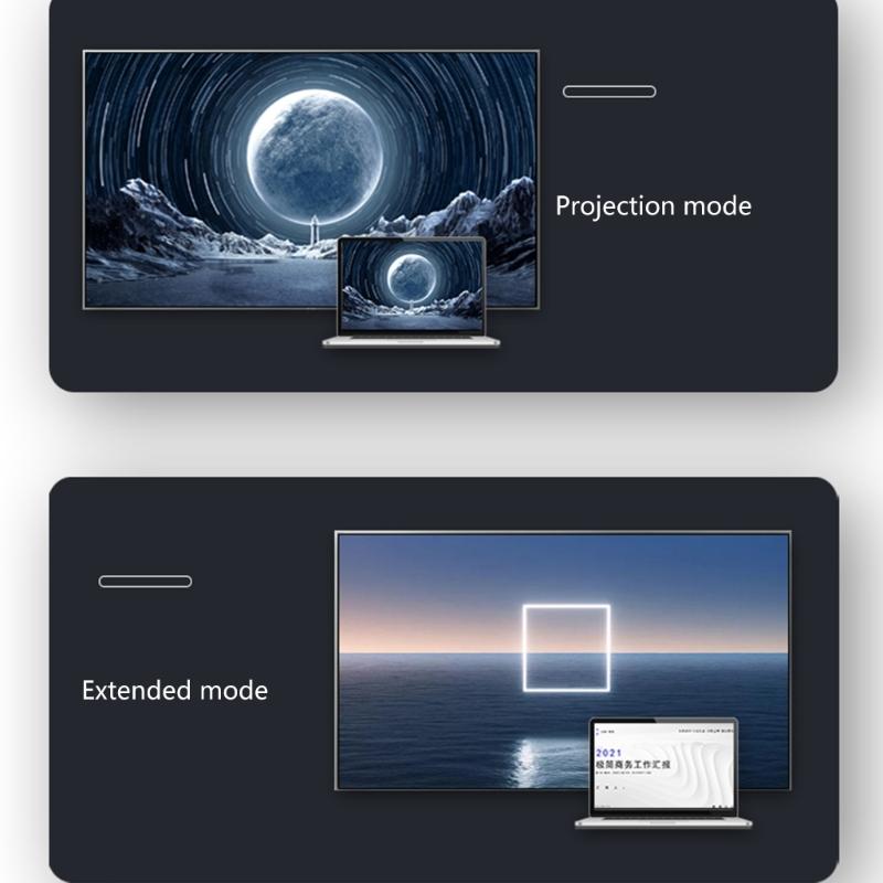 Two-Direction Mini  Converters Mini  Adapter 32Gbps Support 8K60Hz,4K120Hz 7680x4320P