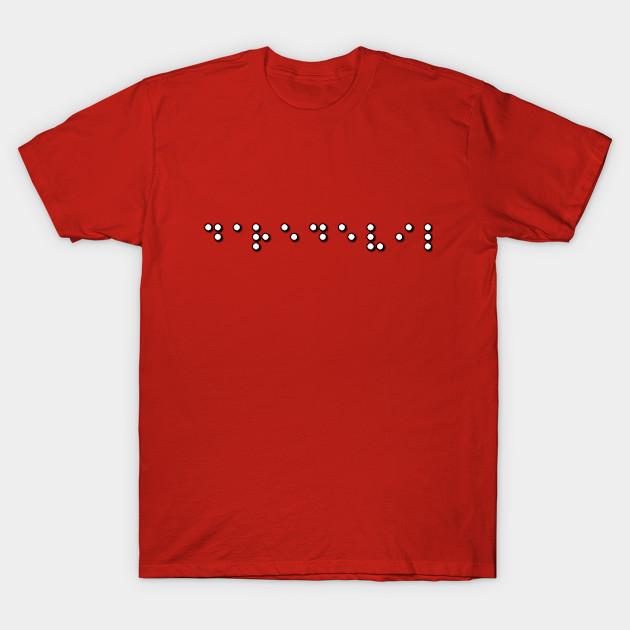 Asian Size Men Print T-shirt Daredevil Braille No-Cut Heat Transfer Print Cotton Tshirt