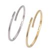 Geometric line couple bracelets, cold style, simple, versatile bracelets, fashionable Korean style open bracelets for men