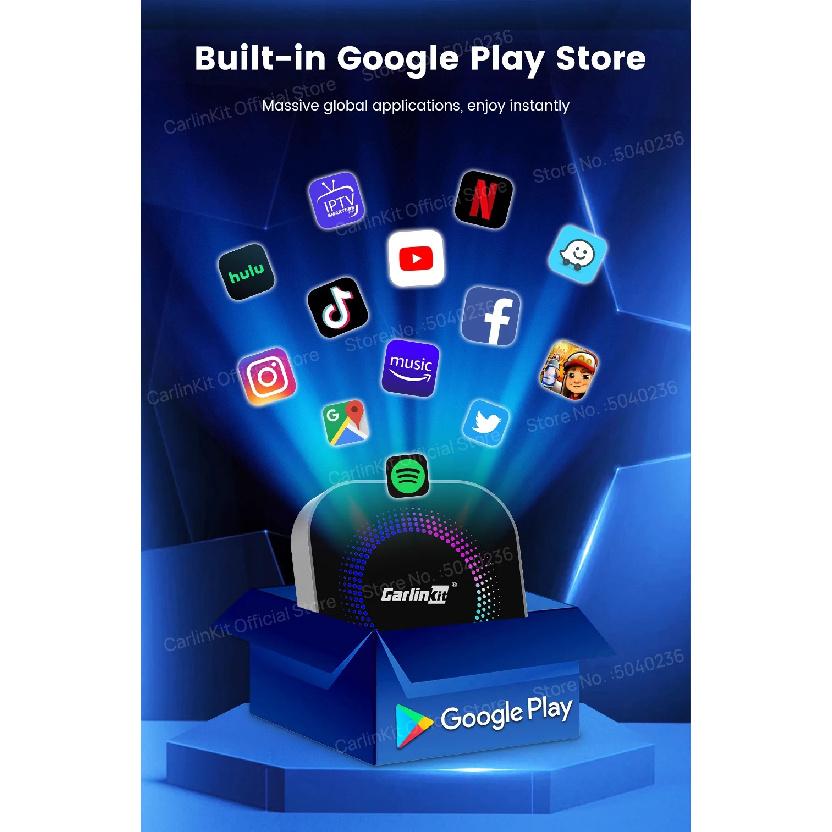 S2F CarlinKit 3 In 1 Android Auto Wireless Android 13 CarPlay Smart Box Qualcomm SM6225 8-Core For Netflix YouTube For OEM Cars