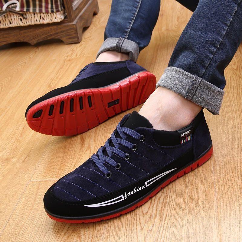New Men Fashion Sneakers Casual Frosted Leather Running Size3944 Shoes
