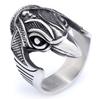 S925 Silver Ring Retro Personality Viking Series Crow Ring Eagle Men's Ring