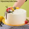 10 шт. подложек для торта с белыми золотыми кольцами для торта, картонные с основанием для торта 6/8/10/12 дюймов, подходят для выпечки тортов