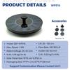 Outdoor Solar Fountain with 6 Nozzles Suitable for Courtyard Gardens Ponds Swimming Pools Portable Floating Fountain Pump
